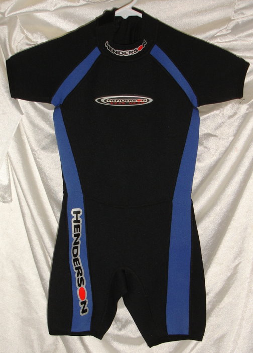 Henderson Short Sleeve 2mm Shorty Suit Wetsuit Blue Black Youth 6 s