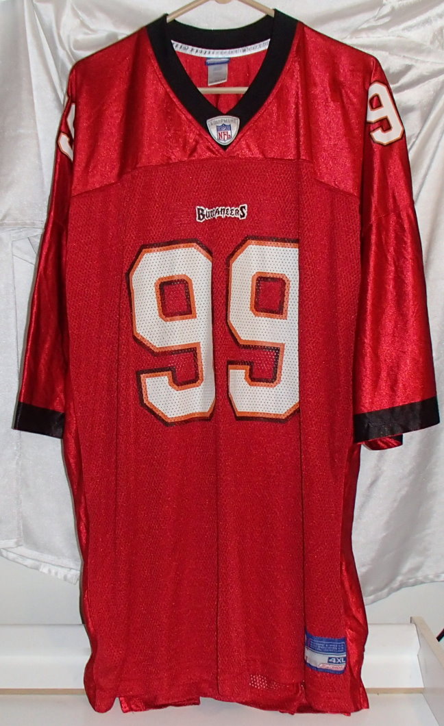 Warren Sapp Tampa Bay Buccaneers Reebok Vintage Football Jersey Mens ...